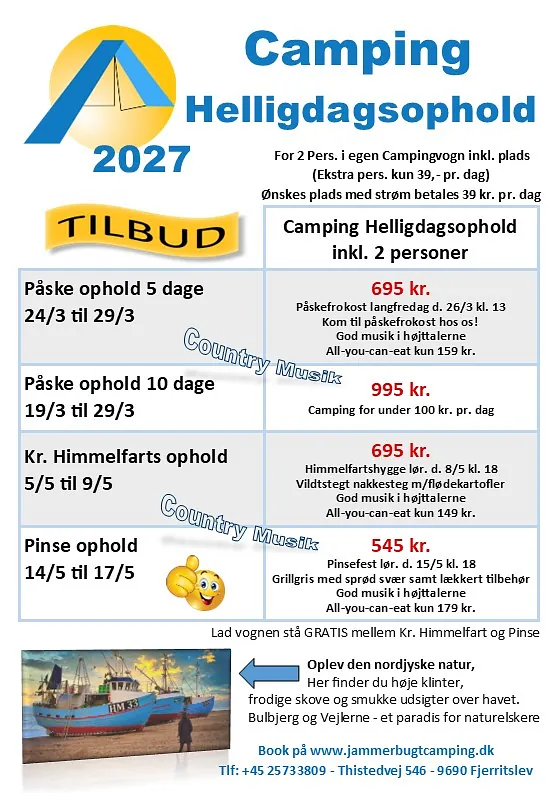 Camping Helligdags Tilbud