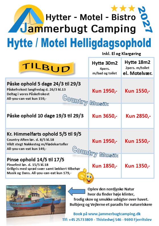 Hytte / Motel Helligdags Tilbud