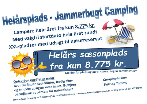 Fastligger helårsplads på Jammerbugt Camping